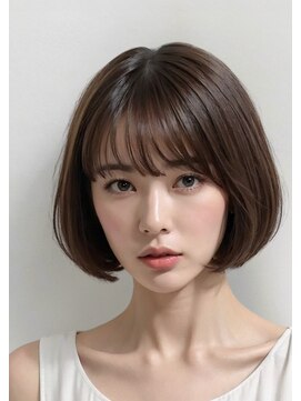 リチュエルアンドモリス プラスエヌ(RITUEL&MORIS+n) 20代30代40代 地毛風カラー大人ボブ#6