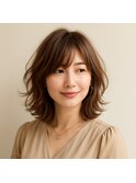 SOUPREXミディアムラフウェーブ　20代 30代 40代 50代 60代