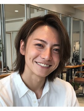 メンズ ルシードスタイル アウラ 松戸市五香(LUCIDO STYLE Aura) ミディアム【五香#メンズカット#＜理容室＞#ブリーチ#眉毛】