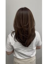 プラチナ(PLATINA)&nbsp;ハイレイヤーレイヤーカットブリーチ無しカラー顔周り韓国