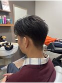 センター分けショート