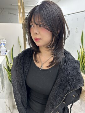 エトワール(ETOILE) レイヤーカット/ハッシュカット/暗髪カラー