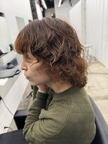 ココ 本八幡(KOKO)&nbsp;□ミルクティーダークブルーデジタルパーマワンホンレイヤー