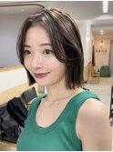 韓国風ぱつっとボブ