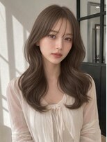 ユーフォリア 青山(Euphoria)&nbsp;大人美人アッシュオリーブショコラアッシュ韓国風巻きモテ髪