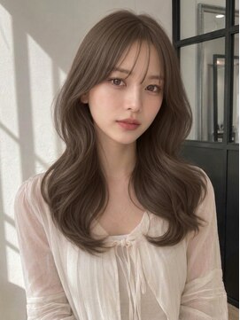 ユーフォリア 青山(Euphoria) 大人美人アッシュオリーブショコラアッシュ韓国風巻きモテ髪