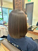 ヘアリゾート粋 ティガ 池袋店(tiga)&nbsp;ミディアムボブ/ブラウンベージュ/透明感カラー