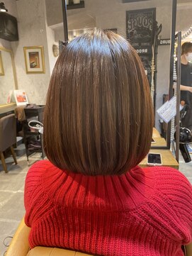 ロンド ルージュ 銀座店(Lond rouge) バックスタイルが大人かわいいボブ