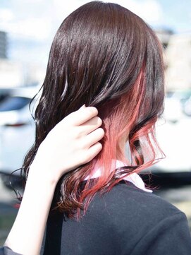 アテム 大町店(Atem) インナーカラー×チェリーピンク