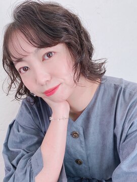 ザブックハンドサロン(The book hand salon) パーマ×ショートウルフ