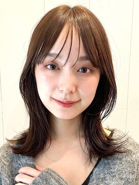 ガーデン ムサシコスギ(GARDEN MUSASHIKOSUGI) くびれミディアム/大人可愛い/シースルーバング/小顔カット/