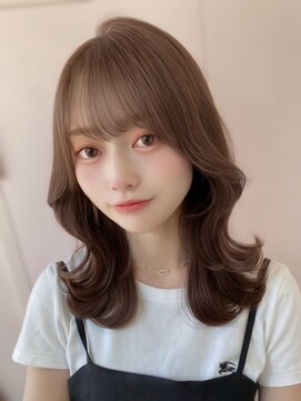 ロイ(Roi) ★10代20代30代美髪韓国風くびれミディアムブラウンベージュ