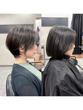 エス 天満扇町(esu) 小顔ショート　30代40代50代　大阪ショート