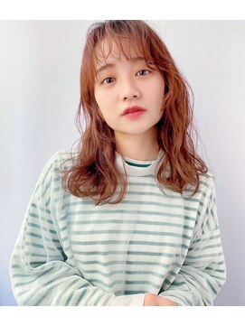 シオミエイチタルミ(shiomi H TARUMI) 垂水/顔周りレイヤー/茶色