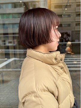 ハマモト 前上がりボブ