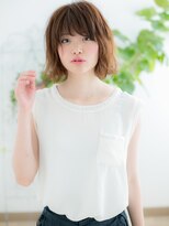 ネル 仙台(Nelu)&nbsp;仙台/髪質改善/マロンベージュ☆ふわふわ外ハネボブパーマb