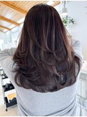ハイライトバレイヤージュダブルカラーケアブリーチ30代40代