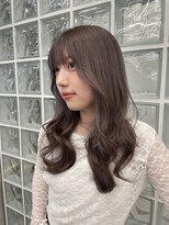 サンク 原宿 表参道(cinq)&nbsp;ミルクティーベージュ顎ラインボブケアブリーチワイドバング