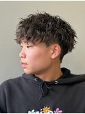 シャドウパーマメンズカットスパイラルパーマツイスパ波巻き