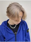 メンズブリーチメンズハイトーンミルクティーベージュブロンド◆