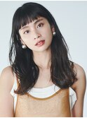 ラフ & ルーズな外国人風 × 無造作 セミロング