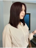 暖色/顔まわりレイヤー/前髪/レイヤーカット/ピンク/赤/髪質改善