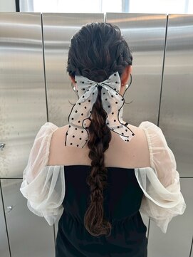 ユイマァル 岡山店(YUIMARL) アレンジ20代30代40代編み込みヘアセット