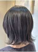 ◎ブリーチなしで暗めグレー◎【中川 史菜】