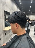 MEN'SHAIRウルフカルマパーマメンズショートイージーパーマ