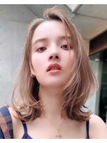 リークフー(Ree cu fuu)&nbsp;シースルーバングレイヤーカット透明感カラー春カラー