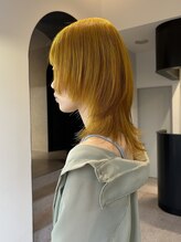 アイズム モア 名古屋伏見(I’sm more)&nbsp;ウルフカット/イエローカラー