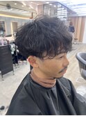 men's/波巻きツイストスパイラル/フェザーパーマ/サーフカール