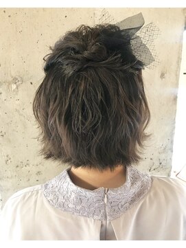 ヘアアトリエコモノ(hair l'atelier KoMoNo) パーティーハーフアップ
