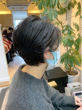 オーシャン(Ocean) [OCEAN Hair&Life藤原純] 艶黒髪カラー×ハンサムショート☆