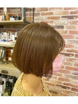 アートアンドヘアーデザイン ダイアリー(Art Hair design Diary) 【Diary】 コロンとした丸みの切りっぱなしボブ