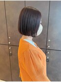 まとまりボブ× lavender grey