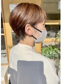 大人可愛い小顔マッシュ/耳掛け/前髪あり/20代/30代