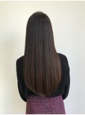 ココアダークブラウン_フェミニンロングダークアッシュ_kiki0013