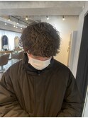 波巻きマッシュ 波巻きスパイラル 波打ちスパイラル パーマ