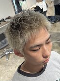 スパイキーショートツイストスパイラルパーマ波巻きスパイラル