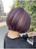 まとまるフェミニンショートボブ