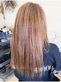 20代30代髪質改善カラーミルクティアッシュストレートロング