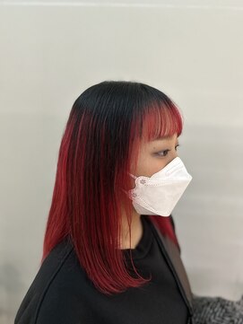 イーエル グランデ(e.ll grande) アンブレラ×レッド