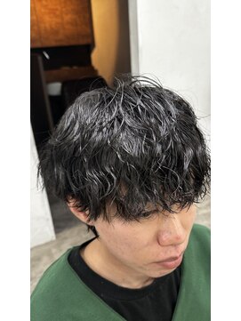 プライズ 池袋店(prize) 20代30代韓流☆ツイストパーマショートマッシュアッシュブラック