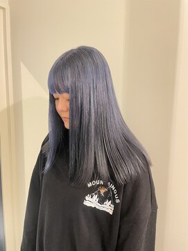 ユニコ(unico) ネイビー/ブルー/ダブルカラー/ケアブリーチ