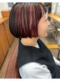 ピンクのインナーカラー