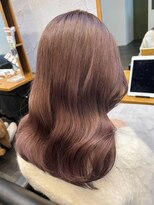 ベル バイ マグ 諏訪店(belle by Mag)&nbsp;20代30代40代大人可愛いシアーピンク透明感肩ライン外ハネ