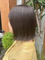 レリコ ニド(Relico-nid)&nbsp;10代20代髪質改善切りっぱなしボブ×シアーグレージュ