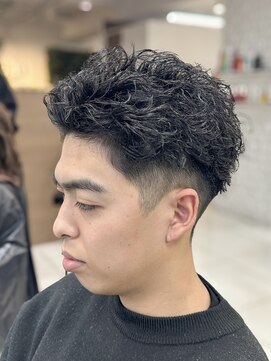 テクト バイアッシュ 吉祥寺店(Tect by Ash) 宮城リョータ風ツイストスパイラルパーマオールバックフェード