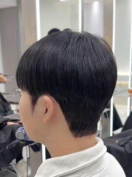 アールプラスヘアサロン(ar+ hair salon) ダウンパーマ 韓国ショートマッシュシースルー